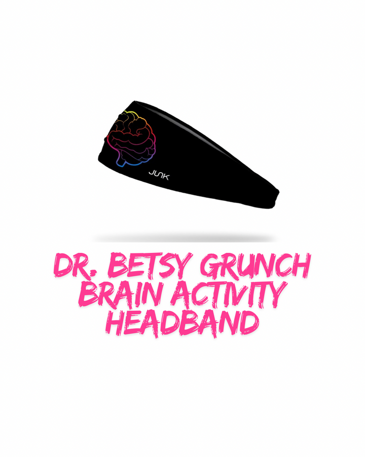 Ladyspinedoc x JUNK Brand black "Brain Activity" headband